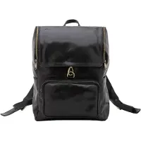 I Fratelli Firenze Damen Schultertasche aus echtem Vacchetta-Leder mit Reißverschluss und Fächern, hergestellt in Italien