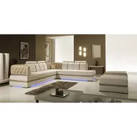 AEA Ledersofa Couch Wohnlandschaft Ecksofa Eck Garnitur Design Modern Sofa A1128