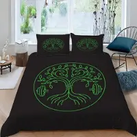 Sonstiges Kinder Bettwäsche Set 135x200 cm 3D Druck Baum des Lebens Mikrofaser mit Reißverschluss 2 Kissenbezüge 80x80 cm