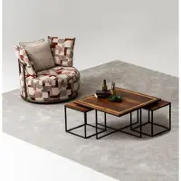 AEA Design Stoff Mehrfarbig Couch Sessel 1 Sitzer Polster Sofas Lounge Club