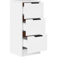 Super Merchant Sideboard Weiß 30x30x70 cm Holzwerkstoff