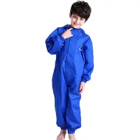 Merkloos Solidchoice – Regenjacke für Kinder, wasserdicht, mit Kapuze und reflektierenden Streifen