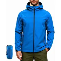 Merkloos Solidchoice – Wasserdichte Regenjacke für Herren mit Kapuze und atmungsaktivem Design