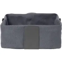 Blomus DESA Brotkorb L, stylischer Brötchengeber aus Baumwolle, Farbe: magnet
