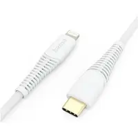 Hama 00201505, 1,5 m, Lightning, USB C, Männlich, Weiblich, Weiß