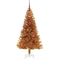 vidaXL Weihnachtsbaum Gold 120 cm PET