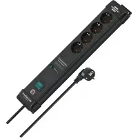 Brennenstuhl Überspannungsschutz-Steckdosenleiste Premium-Line 60.000A 4-fach schwarz 1,8m H05VV-F 3G1,5