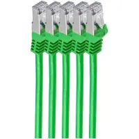 Shiverpeaks BS75515-G-SET5, 5 m, Cat7, S/FTP (S-STP), RJ-45, RJ-45, Grün