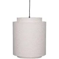 Hubsch Hängelampe Sable, sandfarben, Ø 40 cm, Textil