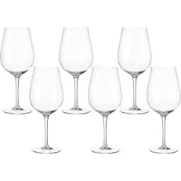 Leonardo Tivoli Rotwein-Gläser 6er Set, Rotwein-Kelch mit gezogenem Stiel, spülm