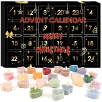 Sonstiges Adventskalender 2026 Duftkerzen 24 Stück für Frauen & Mädchen Aromatherapie Kerzen Geschenkset