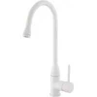 EsseBagno Arum Spültischarmatur, Weiß matt