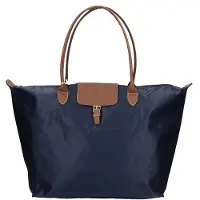 Gave Lux Romina Handtasche Nylon Ecopelle Blau Schwarz Rot Blu UNICA 51x34x16 cm
