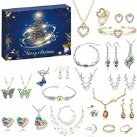 Sonstiges Schmuck Adventskalender 2026 für Damen & Mädchen mit 24 Überraschungen