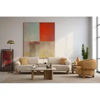 AEA Exklusives Wohnzimmer Set Designer Polstersofa Couchtisch Sessel