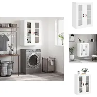 vidaXL Wandschrank Weiß 69,5x34x90 cm