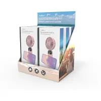 Nedis FNHH3BOX3 Handventilator 90 mm 6 Geschwindigkeitsstufen 5000 mAh Akku Pink