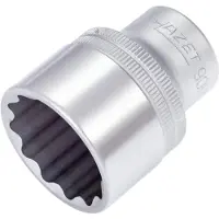 Hazet Steckschlüsseleinsatz 900Z-28, 1/2 Zoll, 12-kant, SW 28 mm, L 47 mm, CV-Stahl verchromt