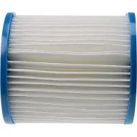 VHBW 2x Filterkartusche kompatibel mit Intex Krystal Clear M1, Krystal Clear M2 Swimmingpool, Filterpumpe - Wasserfilter Blau Weiß