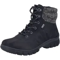 Rieker Z7220 Stiefeletten Schwarz/Anthrazit Größe EU 42