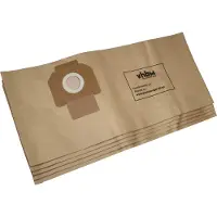 VHBW 5x Staubbeutel kompatibel mit Günde NTS 1200 N&T Staubsauger - 28cm x 23cm braun
