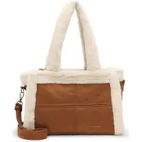Emily & Noah Shopper "Shopper E&N Lisette", Damen, Gr. B/H/T: 39cm x 25cm x 16cm, braun (cognac 700), Polyester, Taschen Shopper