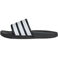 Adidas Uni Adilette Comfort 2.0 Slides Sandal, Core Black/Ftwr White/Carbon,