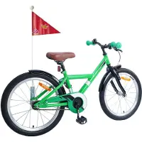 vidaXL Kinderfahrrad 18 Zoll für 5-7 Jahre alt Grün