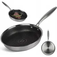 Edenberg Pfanne mit Honigwaben-Beschichtung 24cm Antihaft