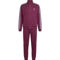 Adidas Trainingsanzug SPORTSWEAR "M 3S FT TS", Herren, Gr. M, rot (team maroon 2, slate), Obermaterial: 100% Polyester, Sportanzüge Trainingsanzug