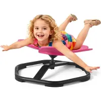 StarTech.com Sensorischer Kinderdrehstuhl - Blumenform - Bis 100 kg Tragkraft - Rutschfester Metallfuß - Fördert Koordination, Gleichgewicht & Konzentration - Sensorik-Spielzeug - Rosa