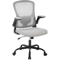 StarTech.com Bürostuhl - Ergonomischer Schreibtischstuhl mit Hoher Mesh-Rückenlehne - Höhenverstellbar - Hochklappbare Armlehnen - Drehbar - Braun