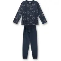 Sanetta Schlafanzug "Pyjama Pyjama Teens lang Game Zone", Herren, Gr. 164, blau (dunkelblau), Obermaterial: 100% Baumwolle CO., Homewear-Sets Schlafanzug