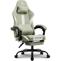 StarTech.com Gaming Stuhl - GT905 Bürostuhl - Ergonomisch - Atmungsaktiver Stoff - Verstellbar - Drehbar mit Rollen - Mit Armlehnen - Bis 150 kg - Armeegrün