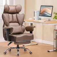 StarTech.com Gaming Stuhl Bürostuhl - CH510 - Ergonomisch - Verstellbare Armlehnen - Lendenstütze mit Taschenfederkern - Höhenverstellbar - 360° drehbar - Rollen - Braun