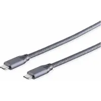 S-Conn S/CONN 13-47010, 0,5 m, USB C, USB C, USB 3.2 Gen 2x2, 10 Gbit/s, Grau