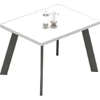 AEA Couchtisch Lowtisch Tisch Beistelltisch Arbeitszimmer Büro Weiß Grau