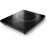 Philips 3000 series Vesuvio Induktionskochfeld, Schwarz, Arbeitsplatte, 28 cm, Zonen-Induktionskochfeld, Glaskeramik, 1 Zone(n)