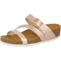 Lico Natural Glitter Damen Pantoletten, Rose, 39 EU