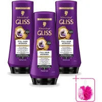GLISS 3 x Full Hair Wonder Conditioner - 200 ml - Sparpackung - 3 Stücke