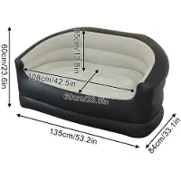 StarTech.com Aufblasbares Outdoor-Sofa - 5-in-1 Luftbett/Liegestuhl - Faltbar - Für Erwachsene - Strand und Camping - Farbe Kaffee