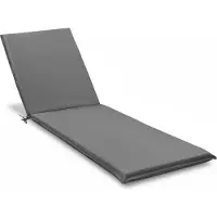 StarTech.com Garten Liegestuhl Auflage - Polsterauflage 190x58 cm - 6 cm dick - Atmungsaktiver Stoff mit PE-Schaum - Mit Befestigungsriemen - Waschbar