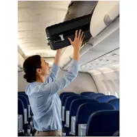 Markenlos Kleiner Hartschalen Kabinen-Koffer | Cabin-Trolley 38 x 21 x 55 cm aus hochwertigem ABS Material | Ultra-leicht nur 2,74 kg für Damen & Herren | 4 Doppelrollen & TSA-Schloss (Essentials 08)