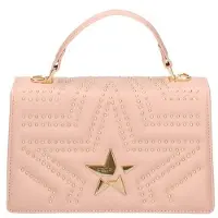Marc Ellis Handtasche Damen Schwarz Magnetverschluss Verstellbarer Schulterriemen Black and Gold UNICA 11x19x6.5 cm MULTI STAR M-BLACK-LIGHT_GOLD