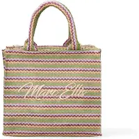 Marc Ellis Geflochtene Strohhandtasche mehrfarbig mit Reißverschluss Fuxsia UNICA 26x23x14 cm BUBY_LAS_PALMAS_M-VARIANTE_02