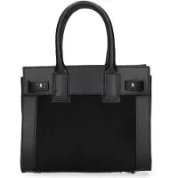 Gave Lux Damenhandtasche Echtleder Ruga Pony Leopardenmuster Cognac Italy Cuoio e Leopardato UNICA 8.5x11.5x4 cm