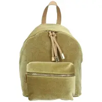 Gave Lux Damenrucksack Samt Reißverschluss und Außentasche Grey UNIQUE 22x29x15 cm