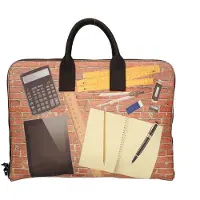 Gave Lux Michela Handtasche Uni Echtleder Doppeltes Reißverschlussfach Caffè UNIQUE 28x40x3 cm