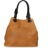 Gave Lux Araminta Shopper aus gewebtem Wildleder Verstellbare Griffe und Schulterriemen Taupe Mediun UNICA 32x29x17 cm