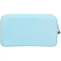 Marc Ellis Handtasche aus Vegan Leather in Blau mit Reißverschluss und gesticktem Logo Blu UNICA 25x14x8 cm FLAT SPONGE CM ANGEL BLUE-SILVER